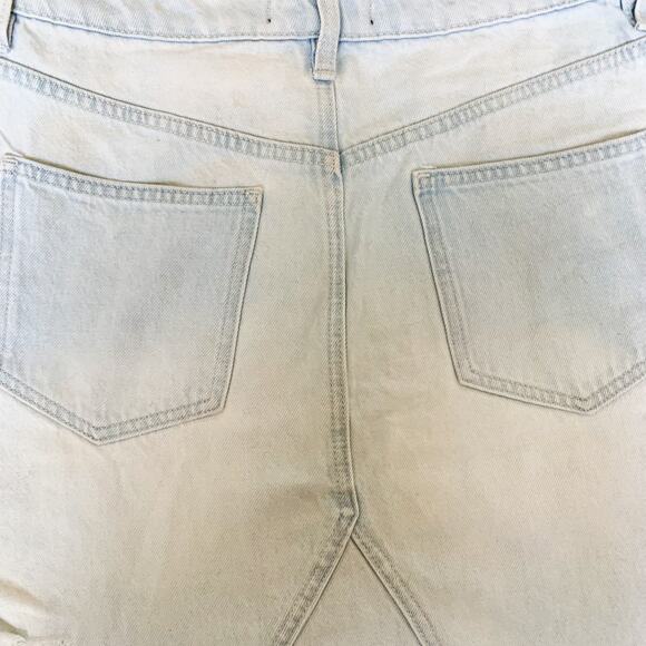 Free People Going Rogue Tidal Wave Denim Skirt 27 - Picture 10 of 10